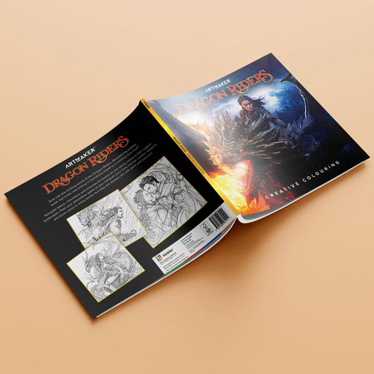 Creative Colouring Book – Dragon Riders Fantasy Edition