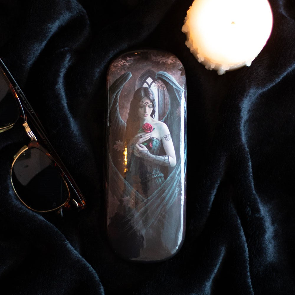Angel Rose Glasses case by Anne Stokes