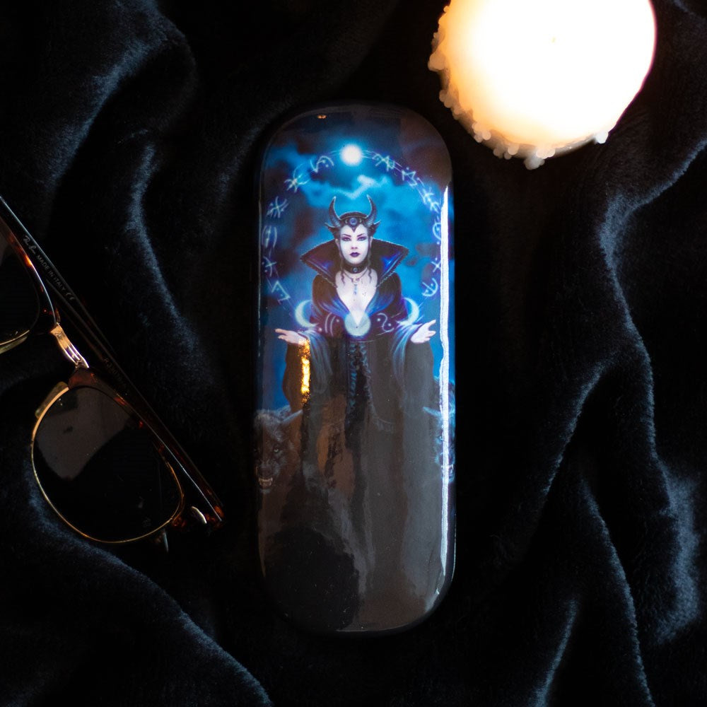 Moon Witch Glasses case by Anne Stokes