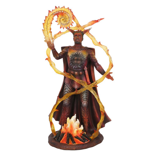Fire Elemental Wizard Figurine by Anne Stoke