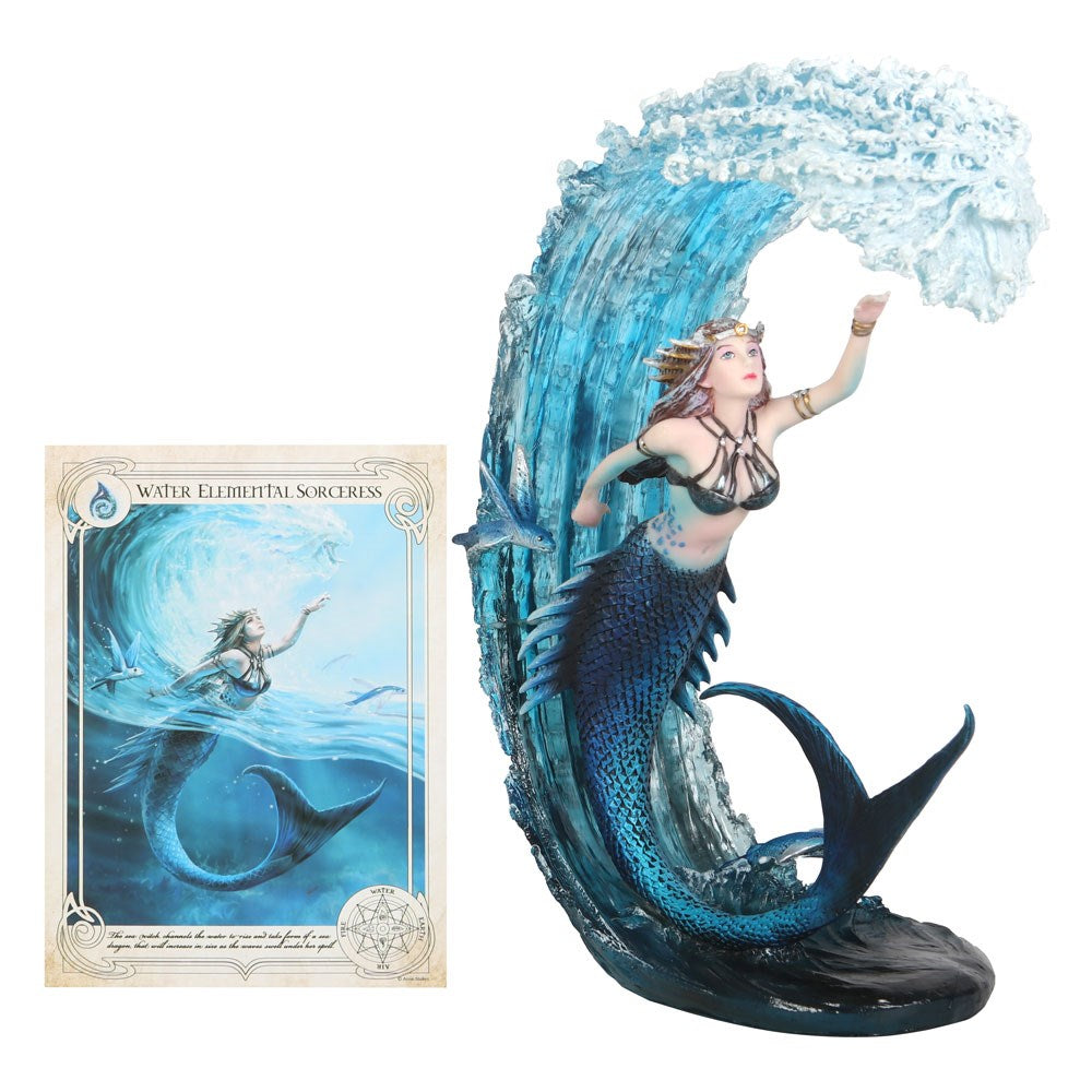 Water Elemental Sorceress Figurine by Anne Stoke