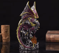 Purple Dragon Flame Figurine