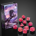 Black Unicorn Dice Set - Anne Stokes