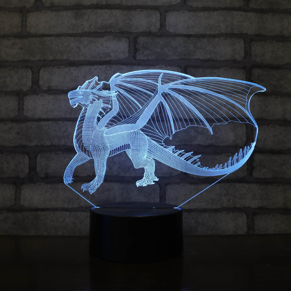 Acrylic Dragon Remote Control Night Light