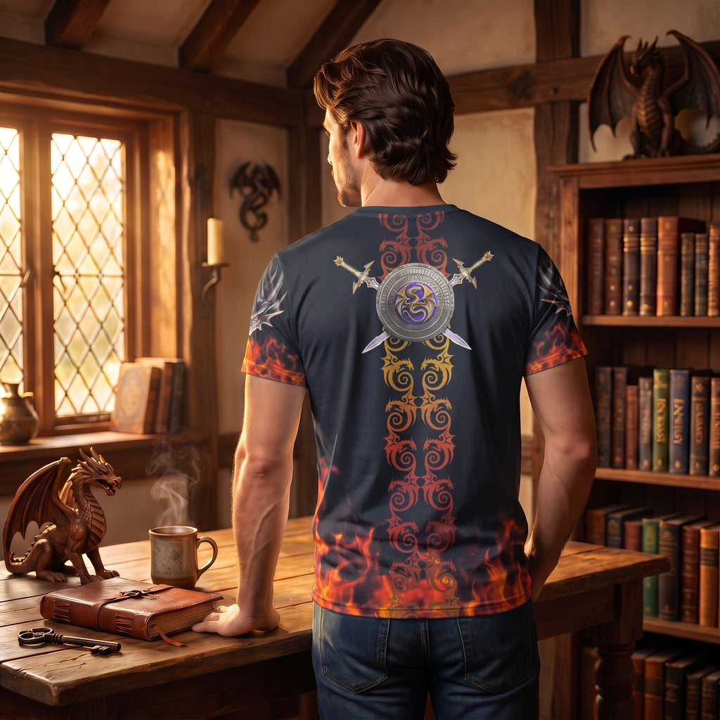 Dragon Warrior T-Shirt by Anne Stokes