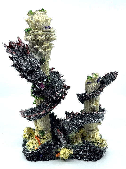 Chinese Polyresin Fishtank Dragon Figurine