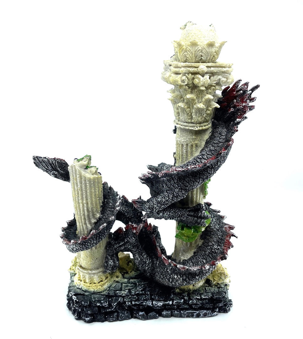 Chinese Polyresin Fishtank Dragon Figurine
