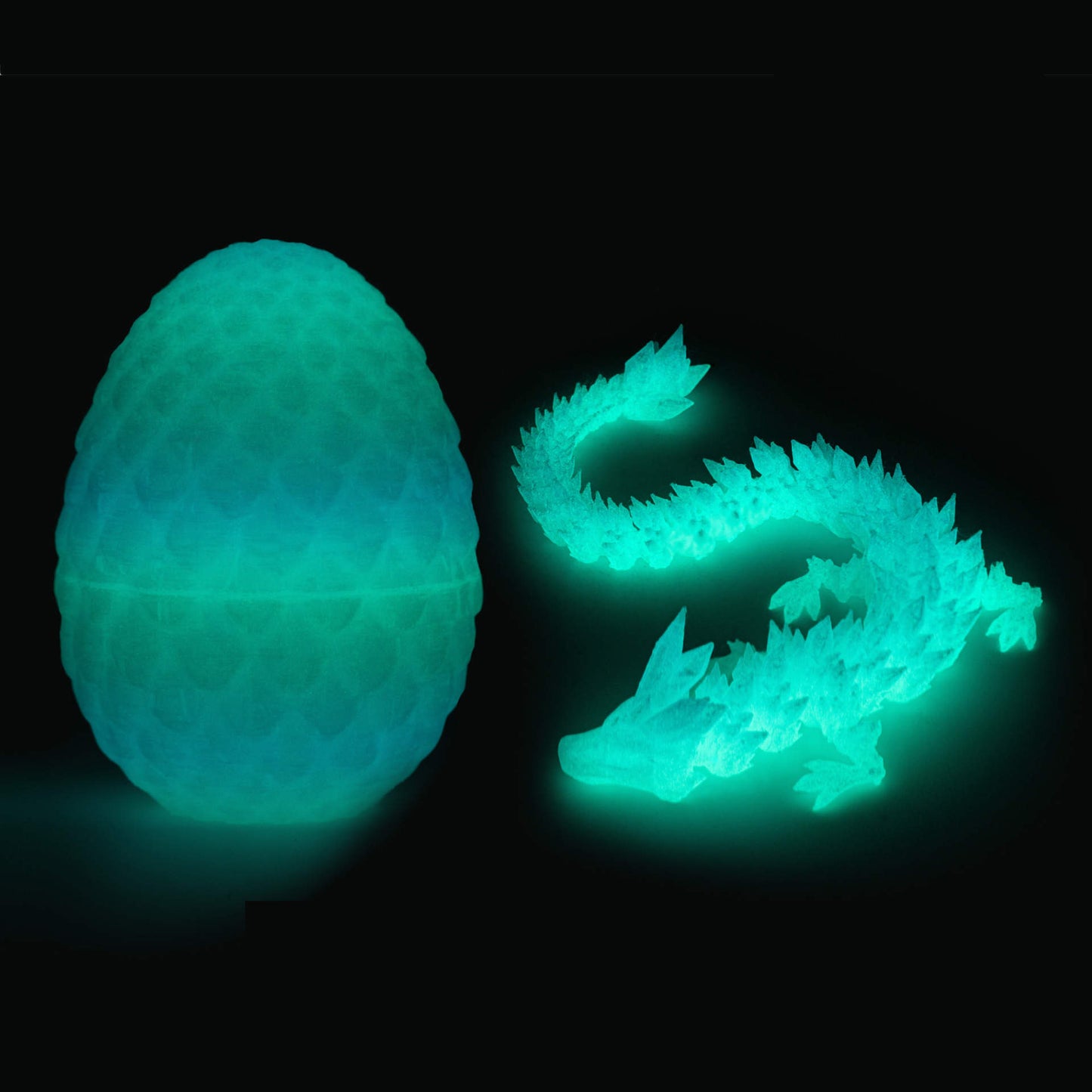 Laser 3D Printed Dragon & Egg