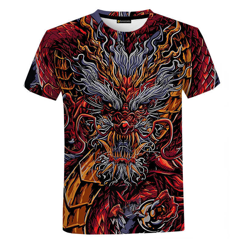 Traditional Chinese Dragon digitally printed T-Shirt