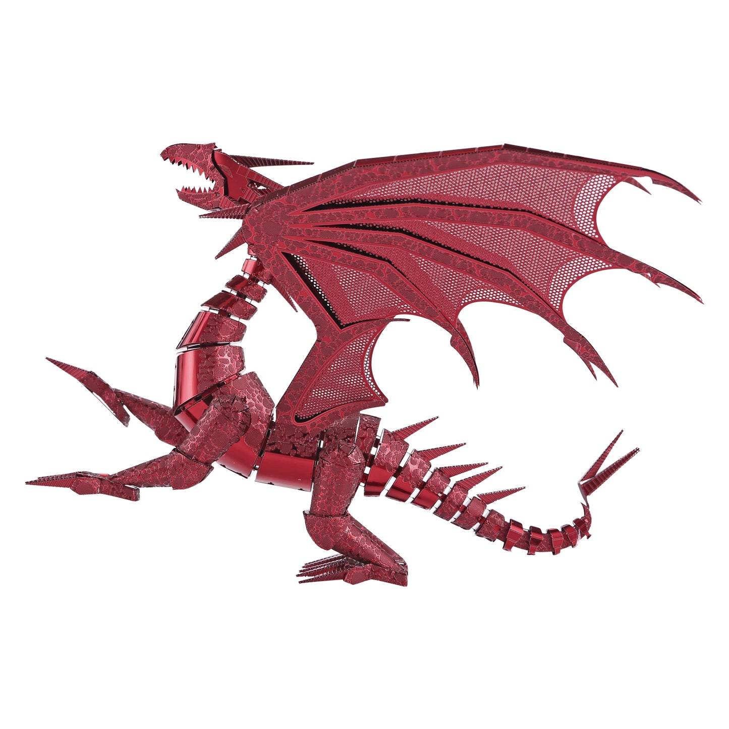 Dragon Flame Red 3D Metal Jigsaw Puzzle