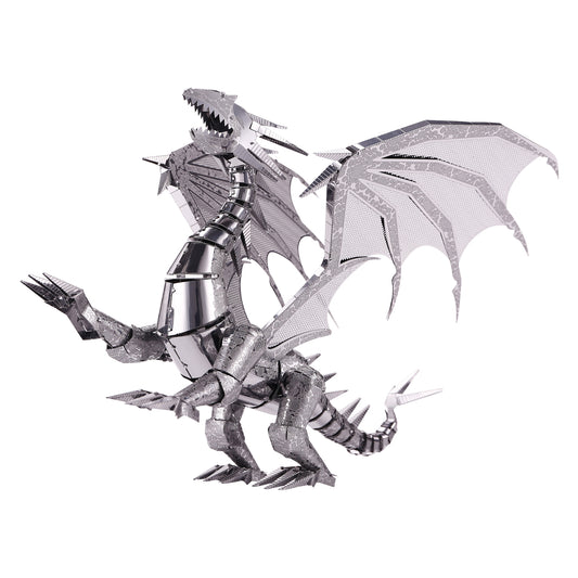 Dragon Flame Silver 3D Metal Jigsaw Puzzle