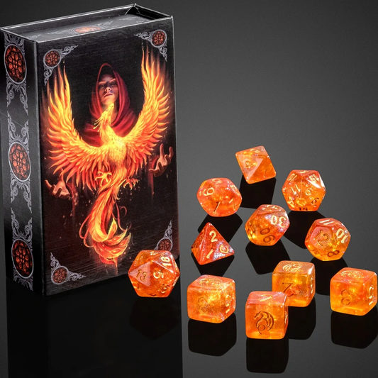 Phoenix Rising Dice Set - Anne Stokes