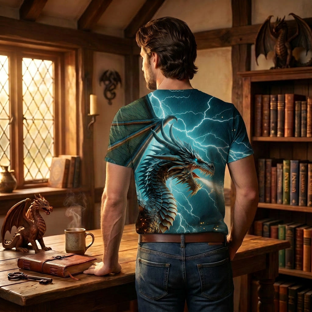 Stormbringer Blue Dragon T-Shirt