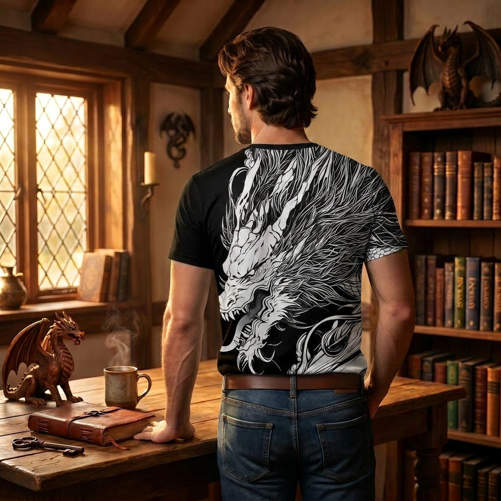Striking Dragon digitally printed T-Shirt