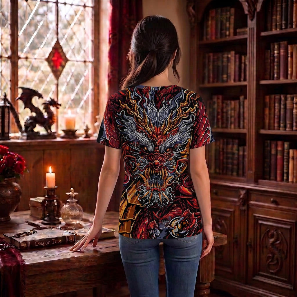 Traditional Chinese Dragon digitally printed T-Shirt