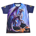 Treasure Trove Dragon T-shirt Front by Anne Stokes
