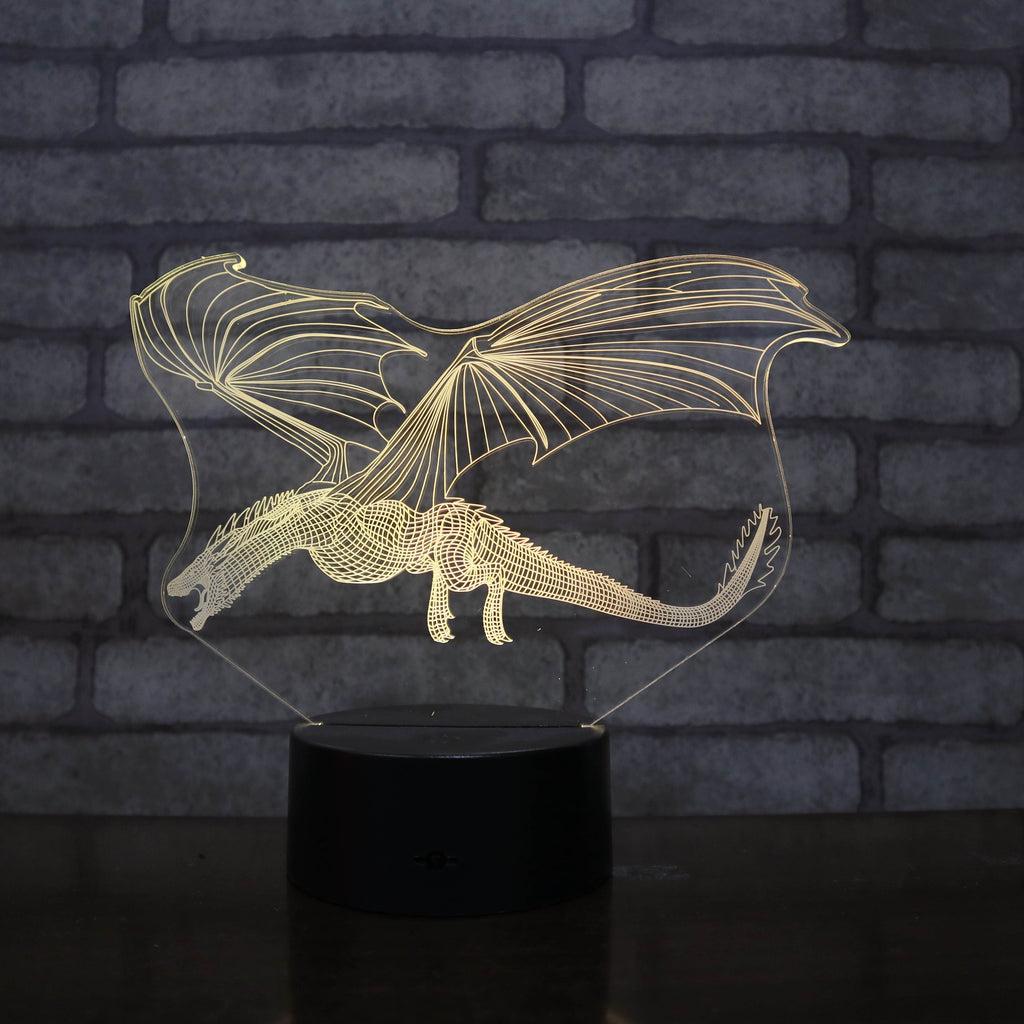 Acrylic Wyvern Dragon Remote Control Night Light