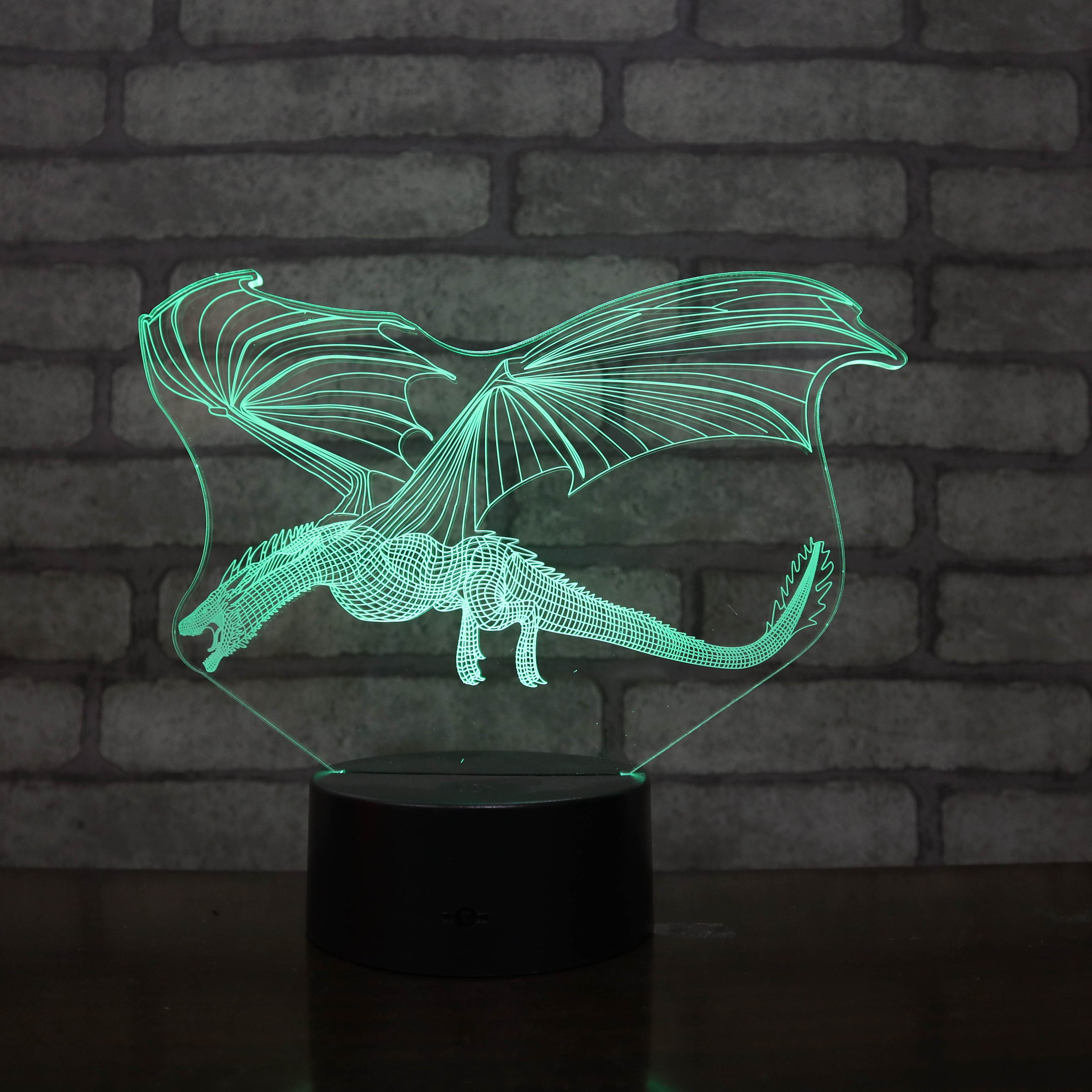 Acrylic Wyvern Dragon Remote Control Night Light