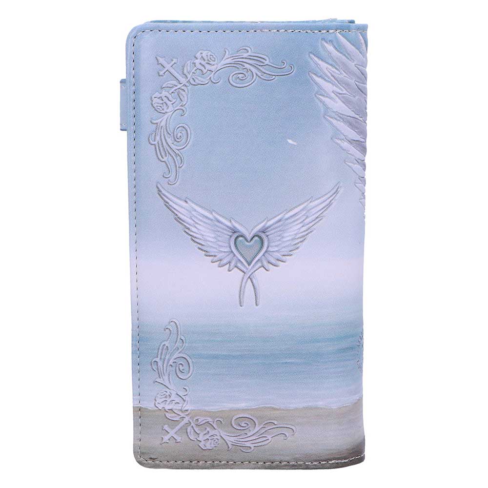 Back design of Anne Stokes Spirit Guide angel purse
