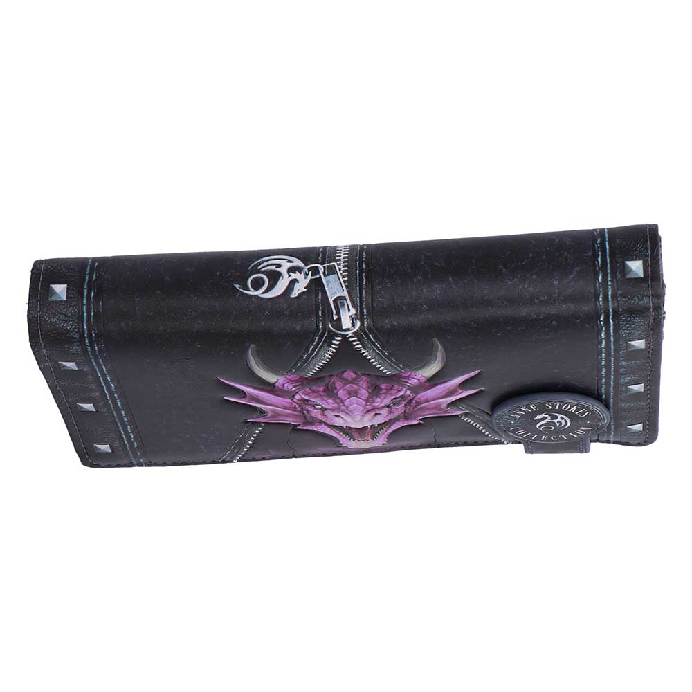 Back view of Anne Stokes Unzipped Dragon fantasy purse