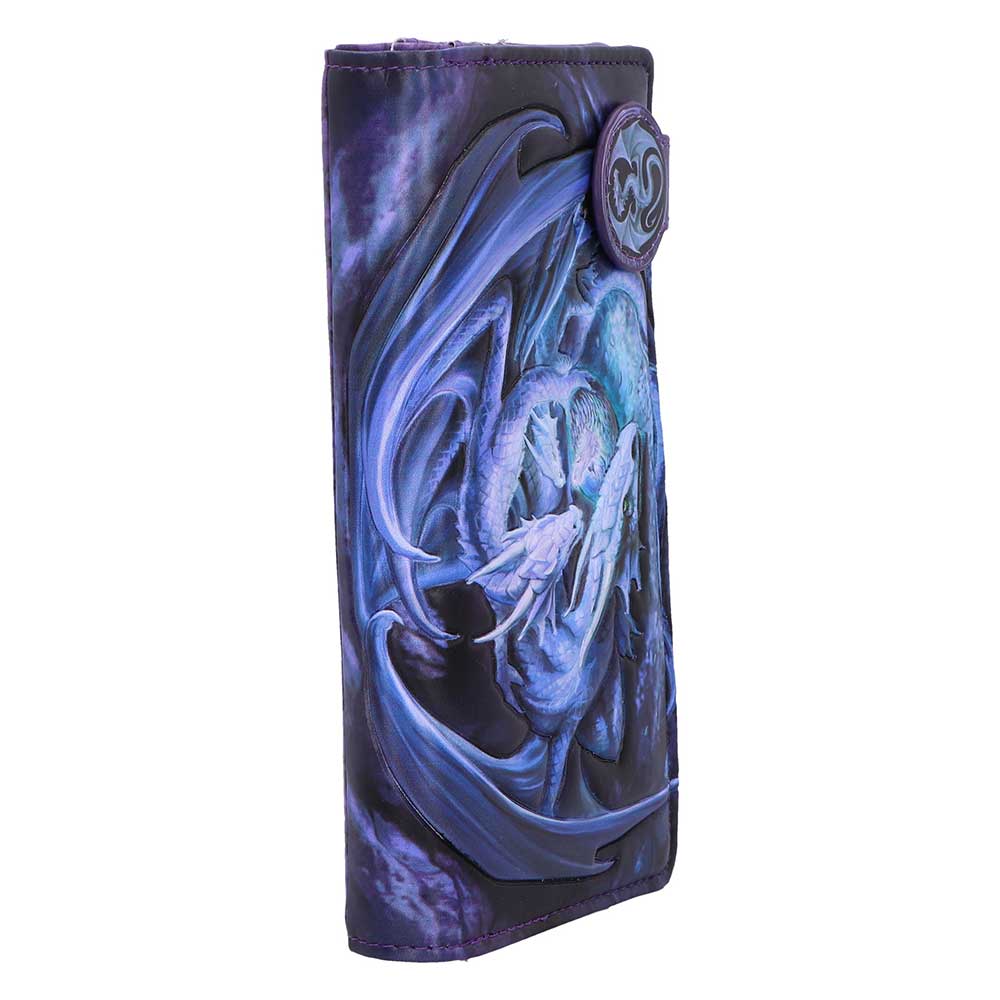 Anne Stokes Welcome Hatchling embossed dragon purse side view