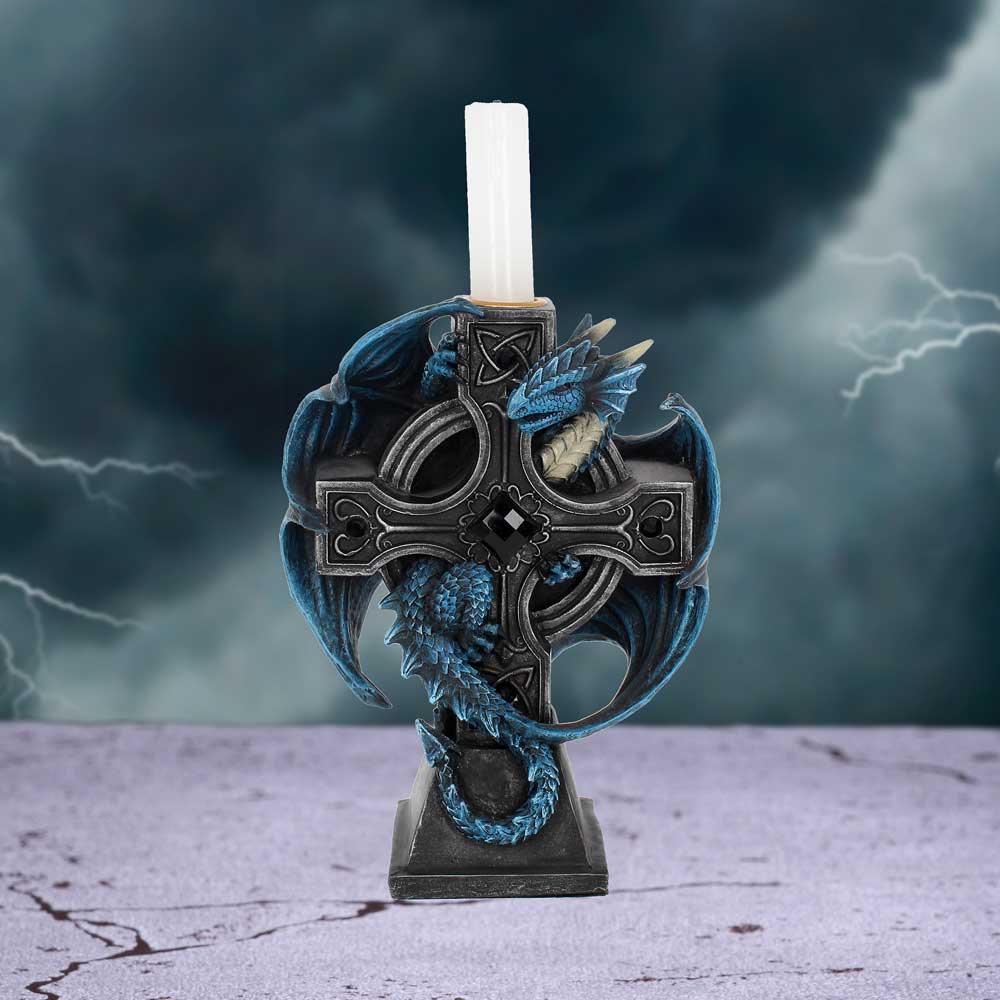 Draco Candela Candle Holder from Anne Stokes