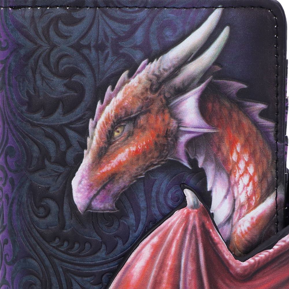 Take Flight Embossed Red Dragon Purse