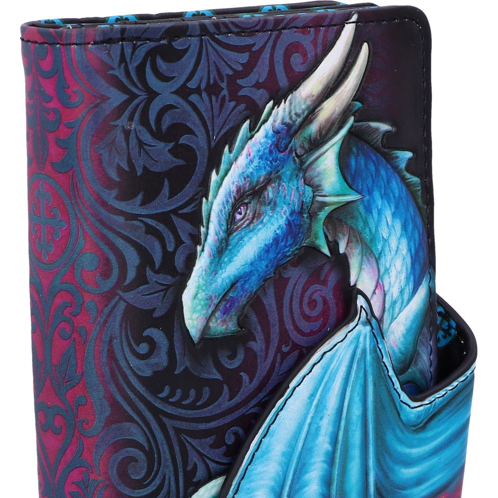 Take Flight Embossed Blue Dragon Purse