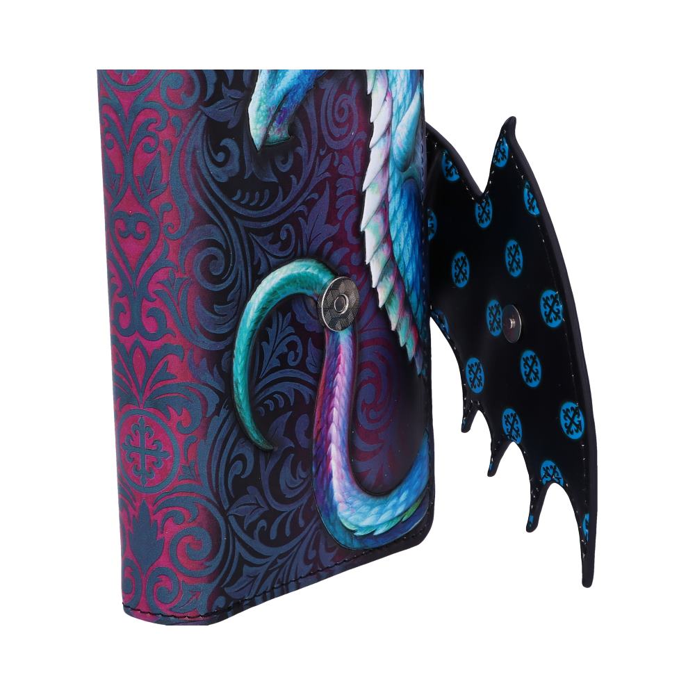 Take Flight Embossed Blue Dragon Purse