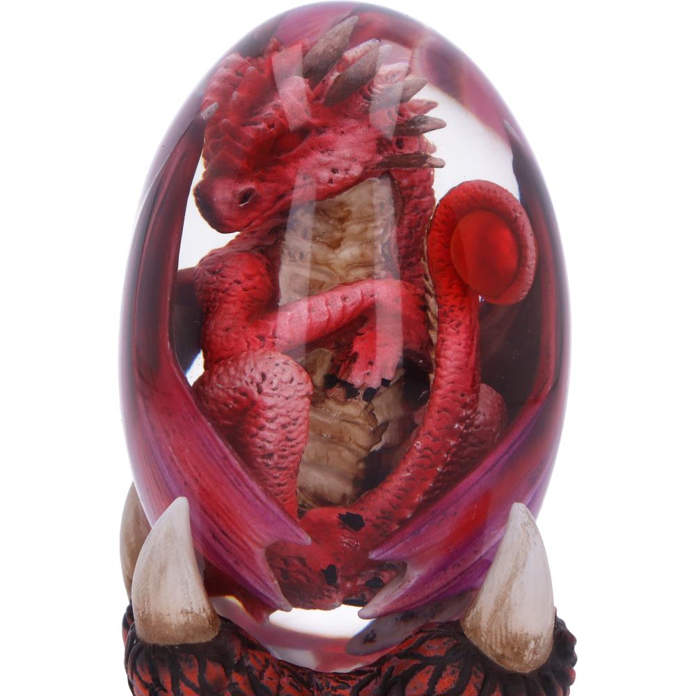 Elemental Dragonlings - Fire Dragon in Clear Egg