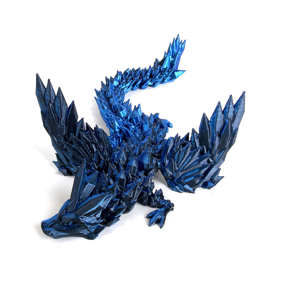 3D Laser Printed Crystal Winged Dragon 45cm