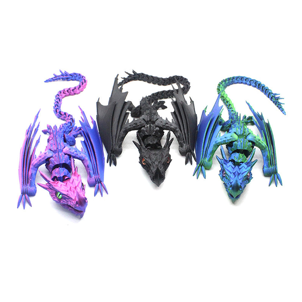 3D Laser Printed Crystal Wyvern Dragon