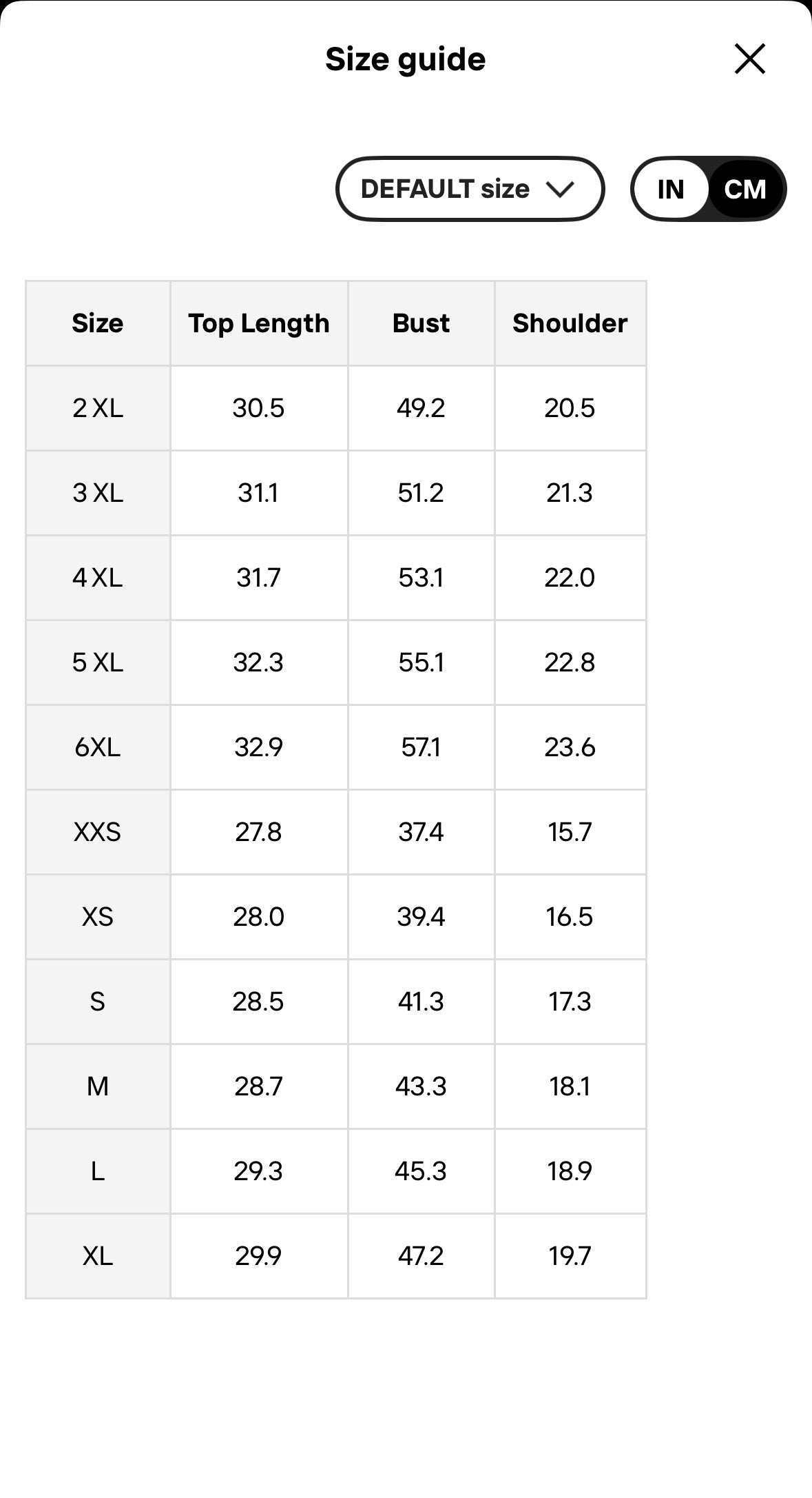 Infernal Dragon Hoodie Size Guide Inches