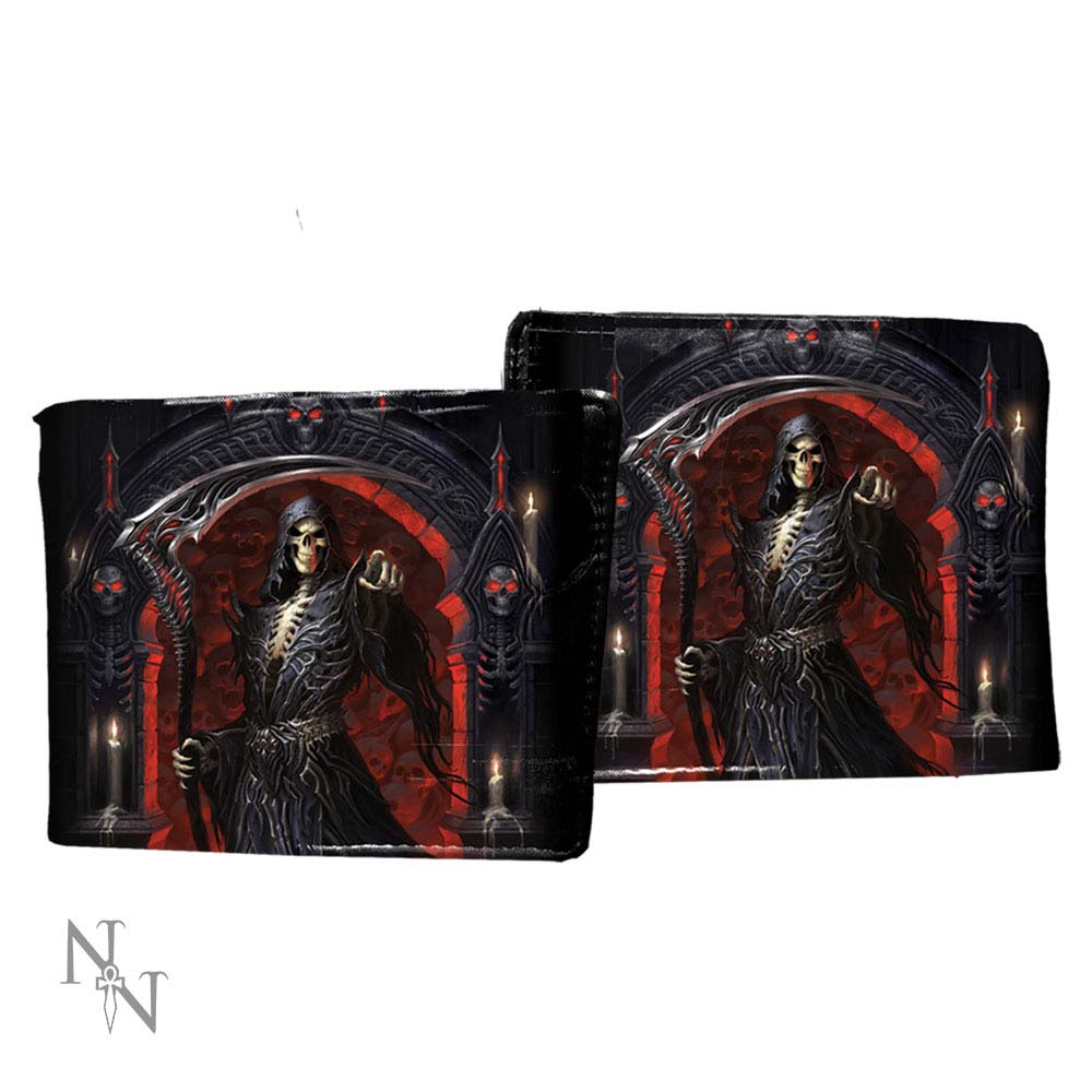 James Ryman You're Next Grim Reaper wallet featuring gothic skeleton artwork