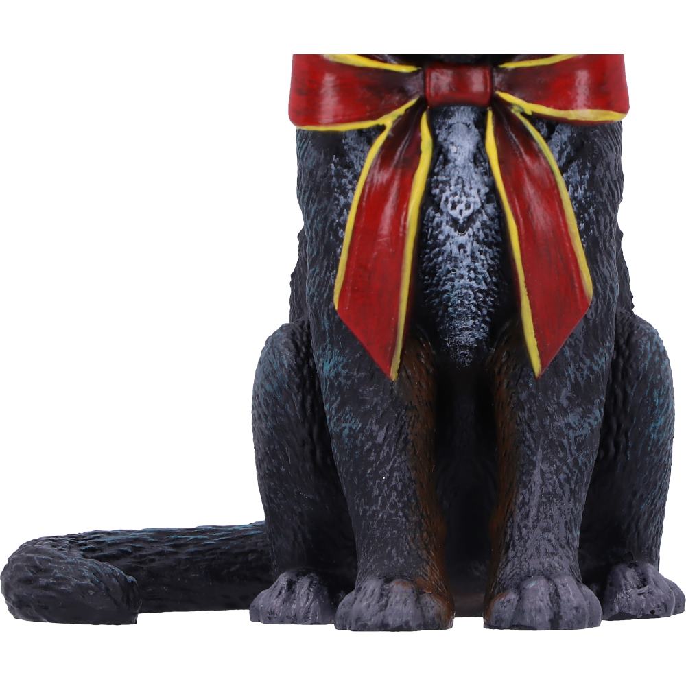 Close-up of hand-painted Lisa Parker Reindeer Cat ornament