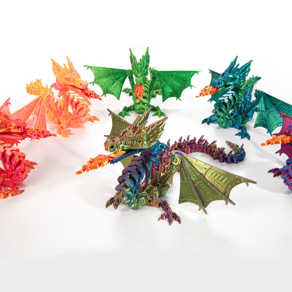 3D Laser Printed Mechanical Spitfire Dragon 27cm
