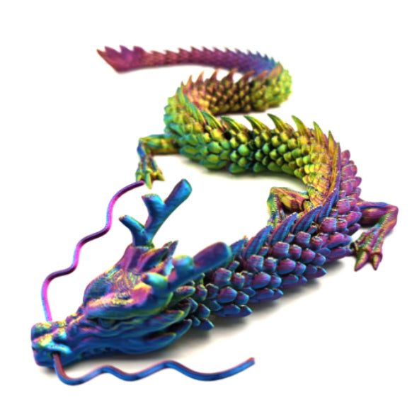 Poseable Chinese Dragon Aquarium Figurines