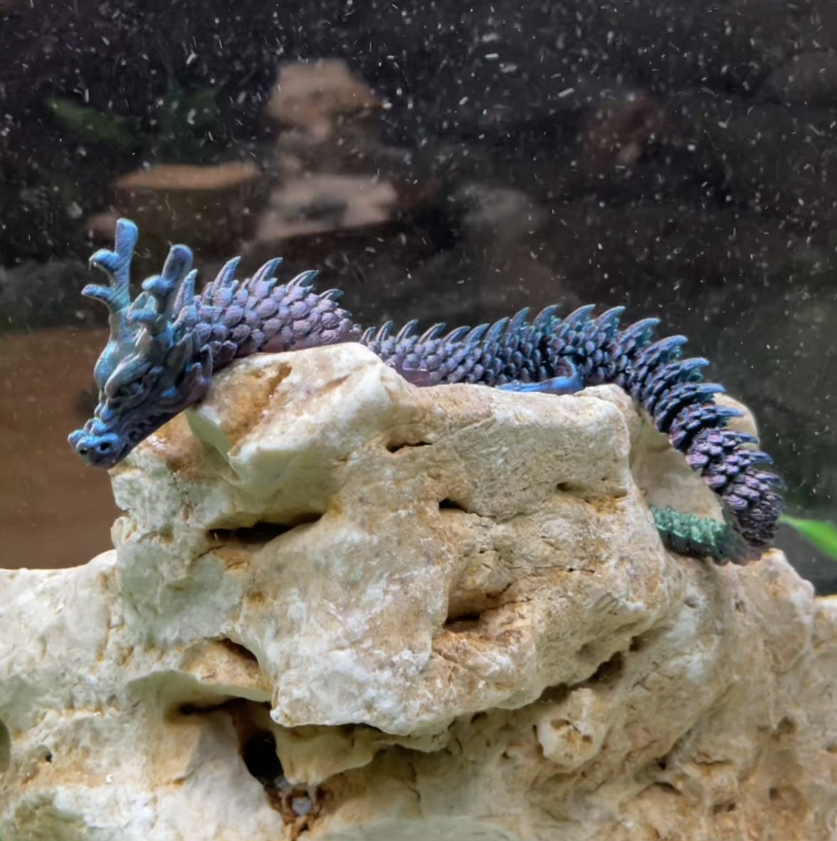 Poseable Chinese Dragon Aquarium Figurines