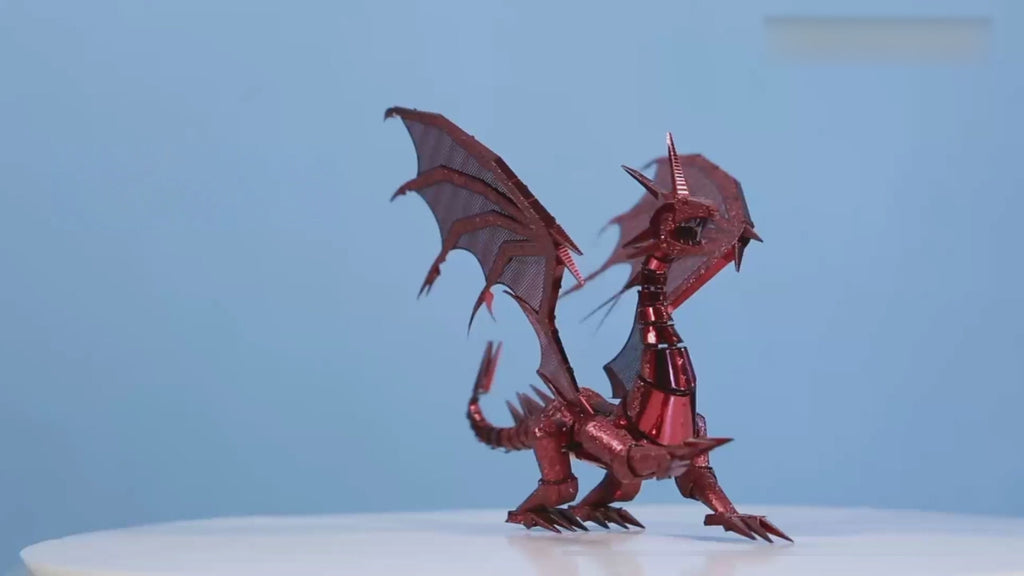 Dragon Flame Red 3D Metal Jigsaw Puzzle