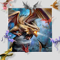 Anne Stokes Dragon Clan 40cm x 40cm 3D Lenticular Print