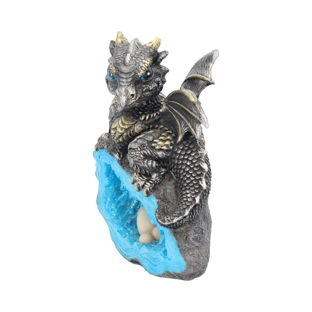 Blue Nest Guardian Dragon Figurine 13cm