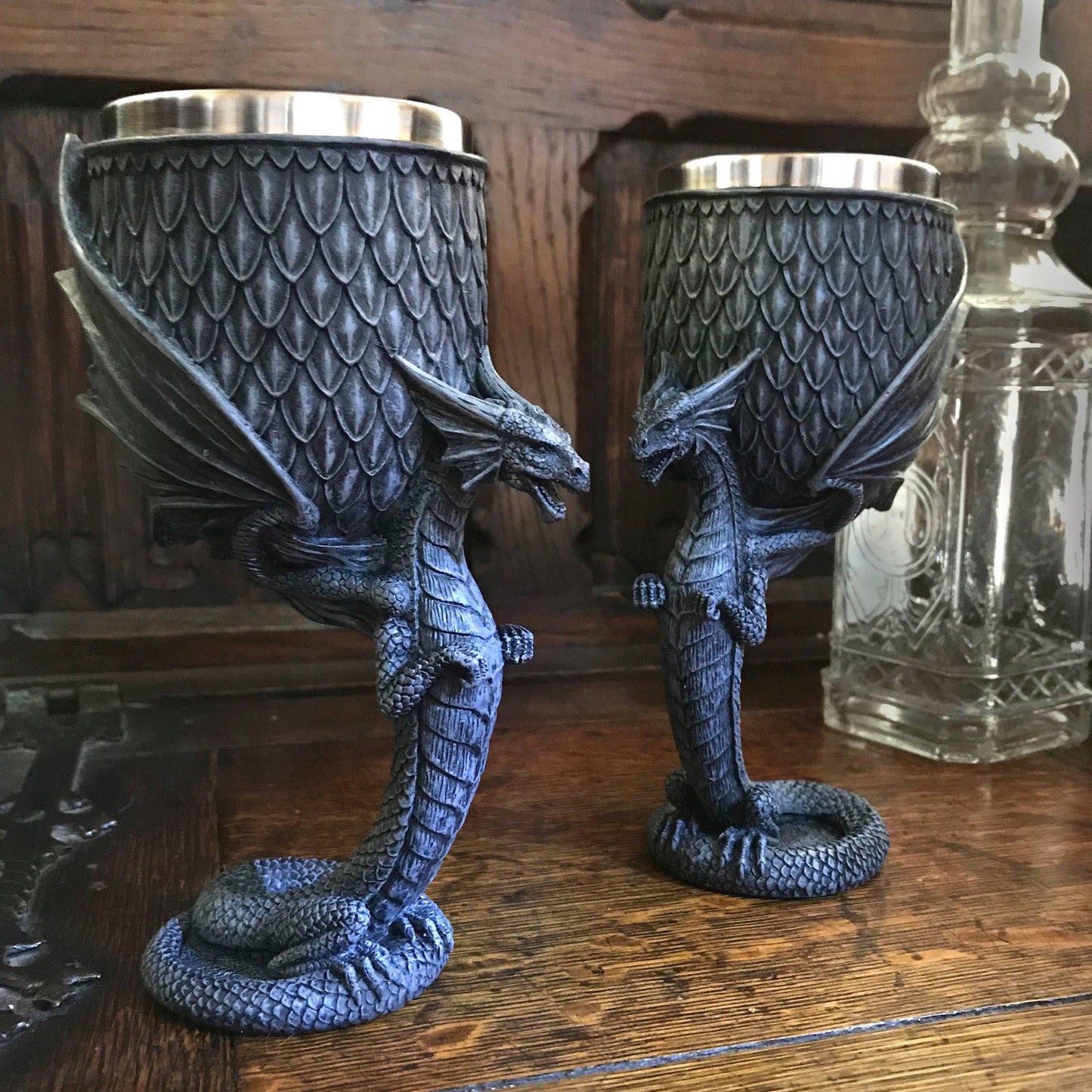 Age of Dragons Winged Dragon Goblet by Anne Stokes