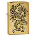 Gold Dragon Tribal Design Zippo Lighter