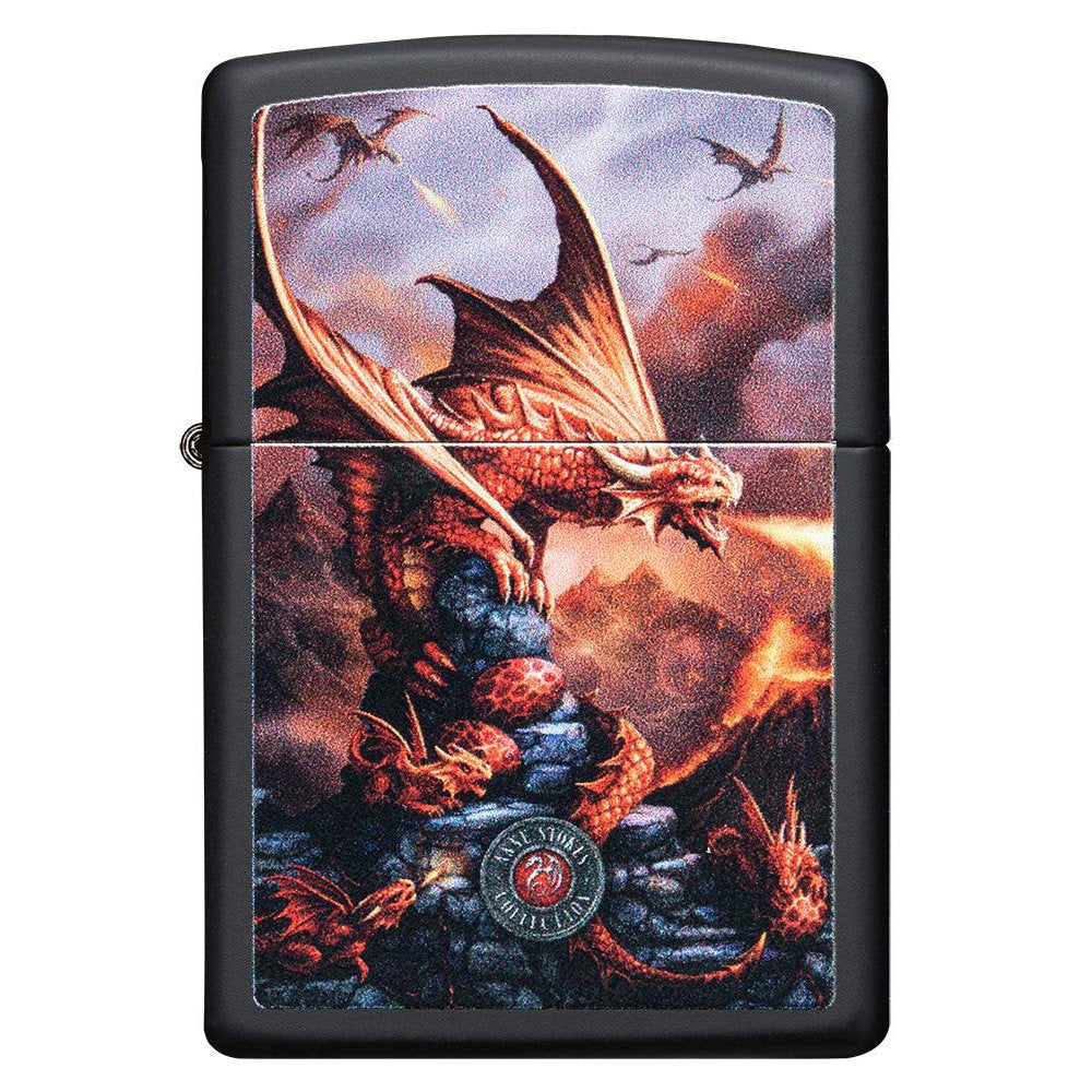 Fire Dragon Zippo Lighter by Anne Stokes
