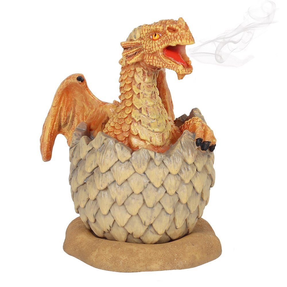 Yellow Hatchling Dragon Incense Burner by Anne Stokes