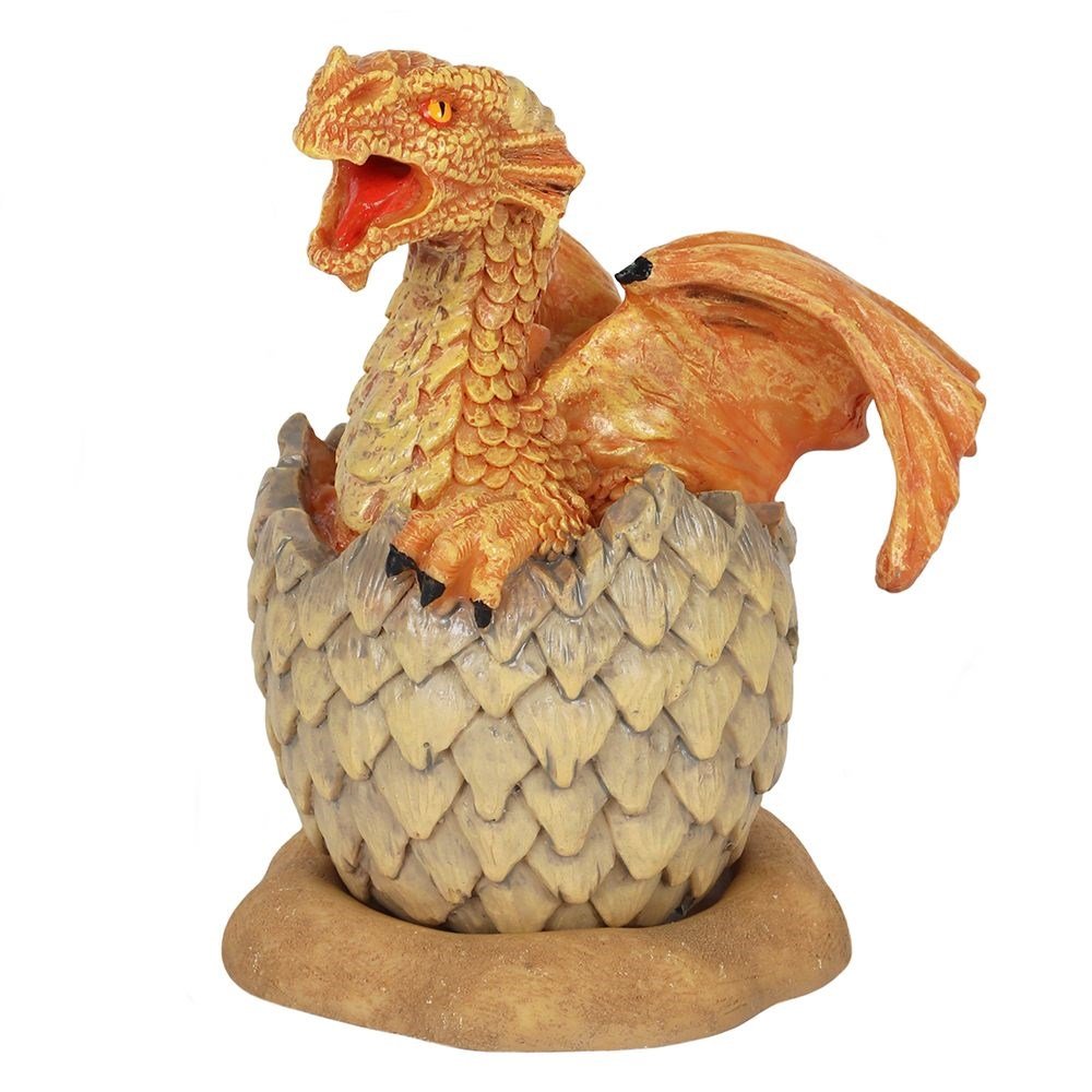 Yellow Hatchling Dragon Incense Burner by Anne Stokes