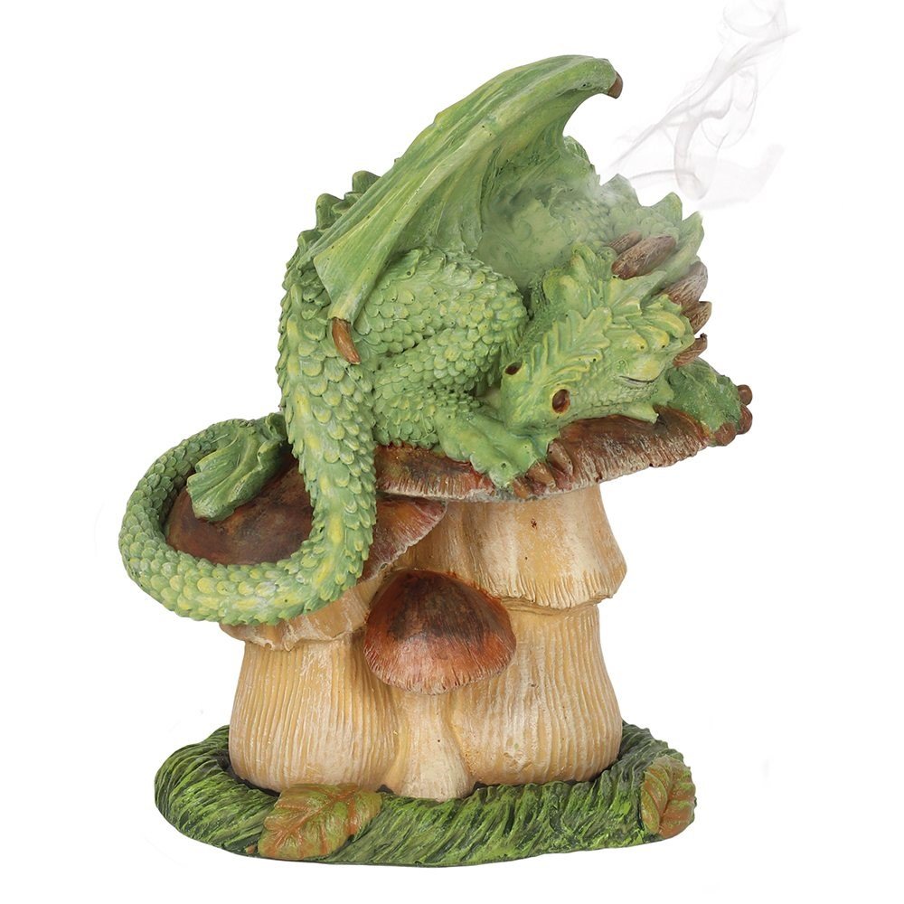 Green Dragon Incense Burner by Anne Stokes