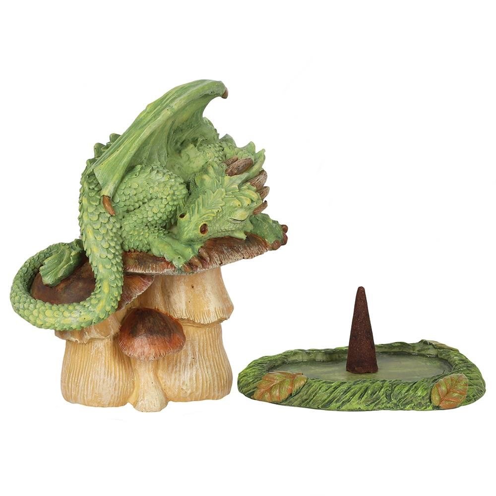 Green Dragon Incense Burner by Anne Stokes