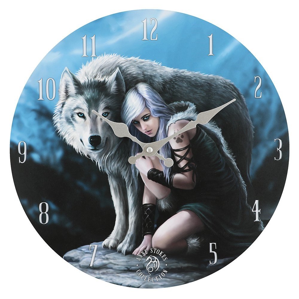 Protector Wall Clock by Anne Stokes