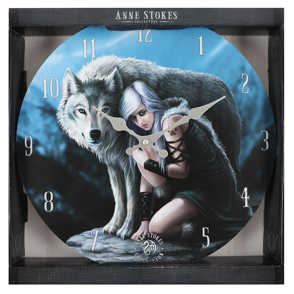 Protector Wall Clock by Anne Stokes